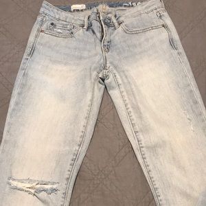 Light distressed colored Gap Jeans